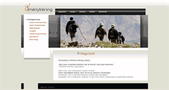 Desktop Screenshot of elmenytrening.com