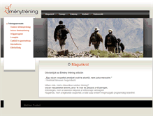 Tablet Screenshot of elmenytrening.com